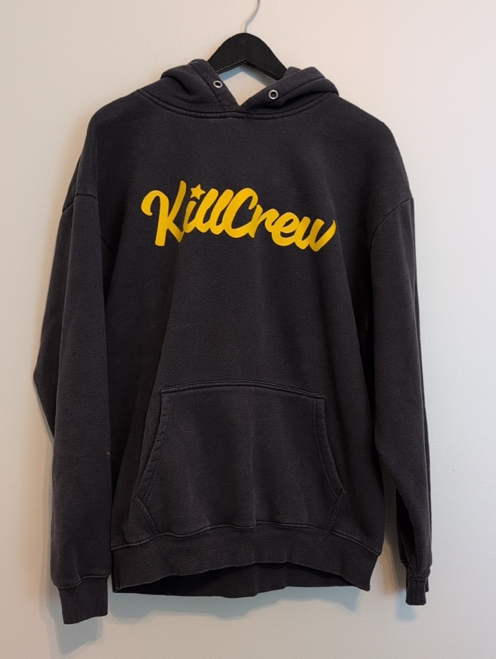 Kill Crew OVERSIZED LUX "SCRIPT" HOODIE - GREY / GOLD